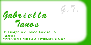 gabriella tanos business card